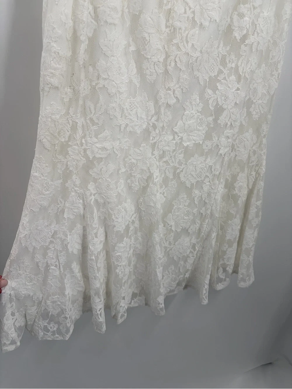 Astr‎ The Label | Off White | Lace MIDI  Skirt
